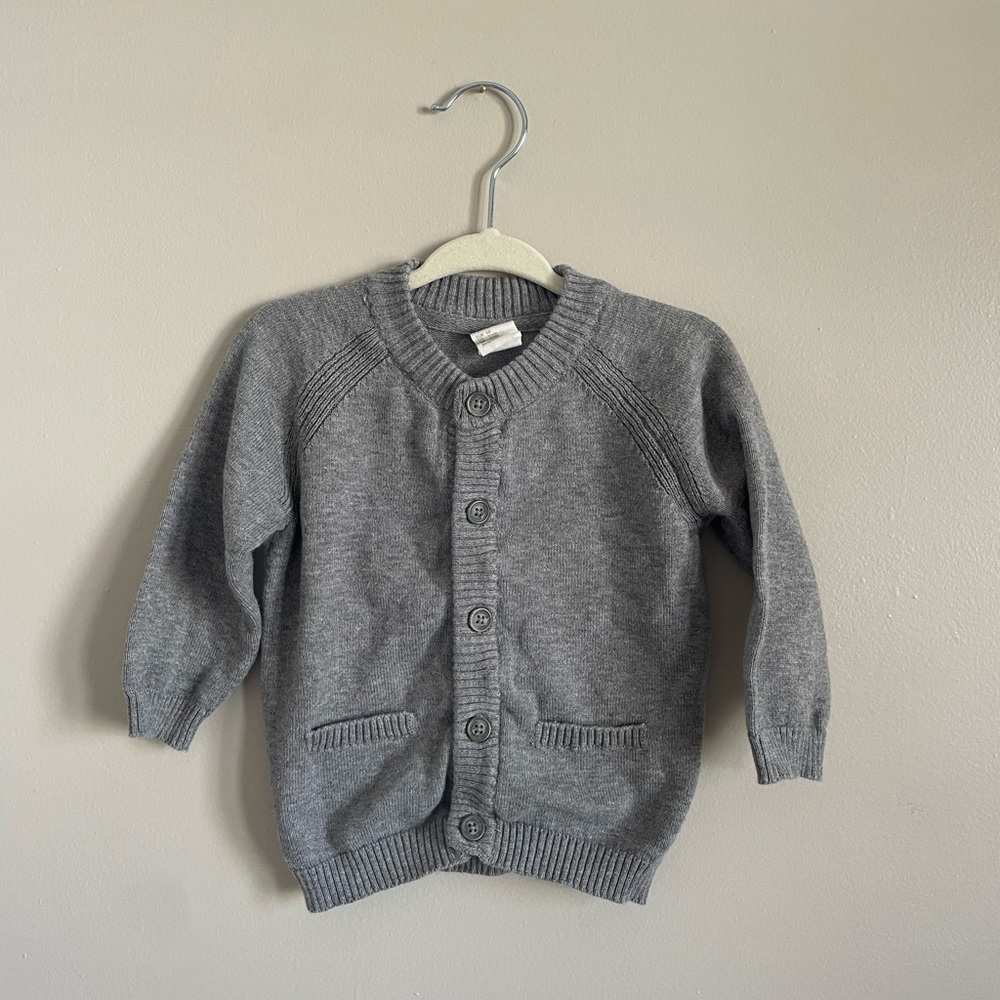 H&M grey knit cardigan
